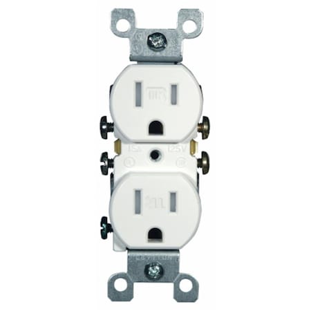 Ezgeneration White 5-15R NEMA15 Amp Tamper Resistant Residential Du EZ649292